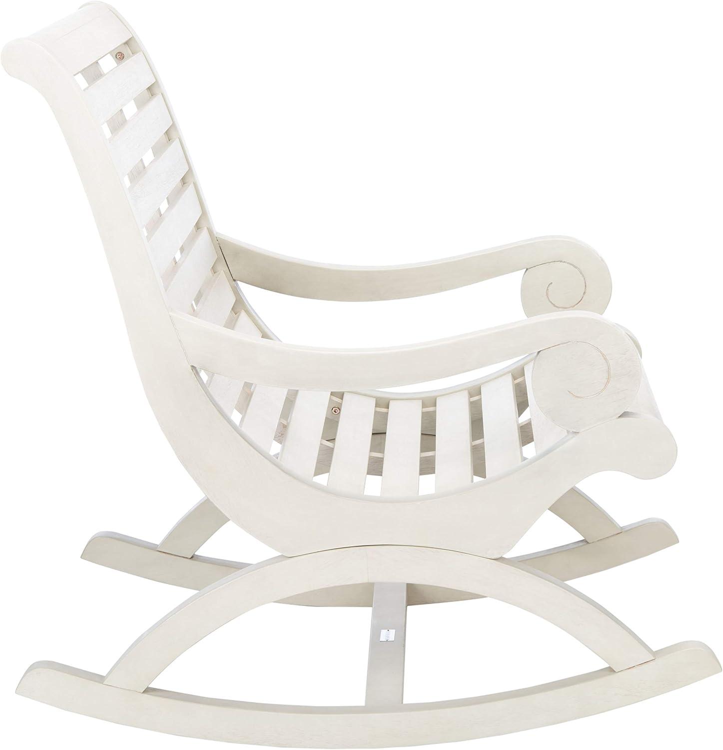 image:imageSafavieh PAT7016A Outdoor Collection Sonora Ash Grey Rocking ChairWhite