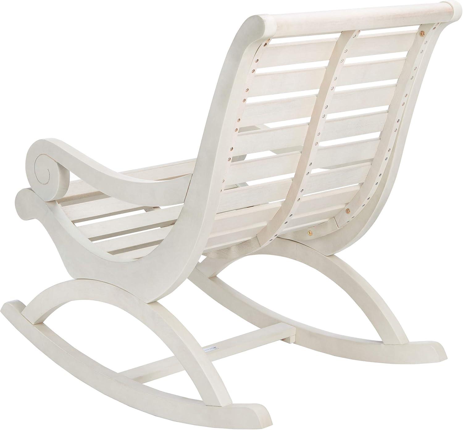 image:imageSafavieh PAT7016A Outdoor Collection Sonora Ash Grey Rocking ChairWhite