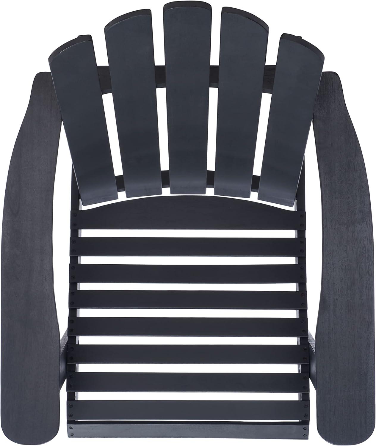 image:imageSafavieh PAT7027A Outdoor Collection Topher Teak Adirondack ChairBlack