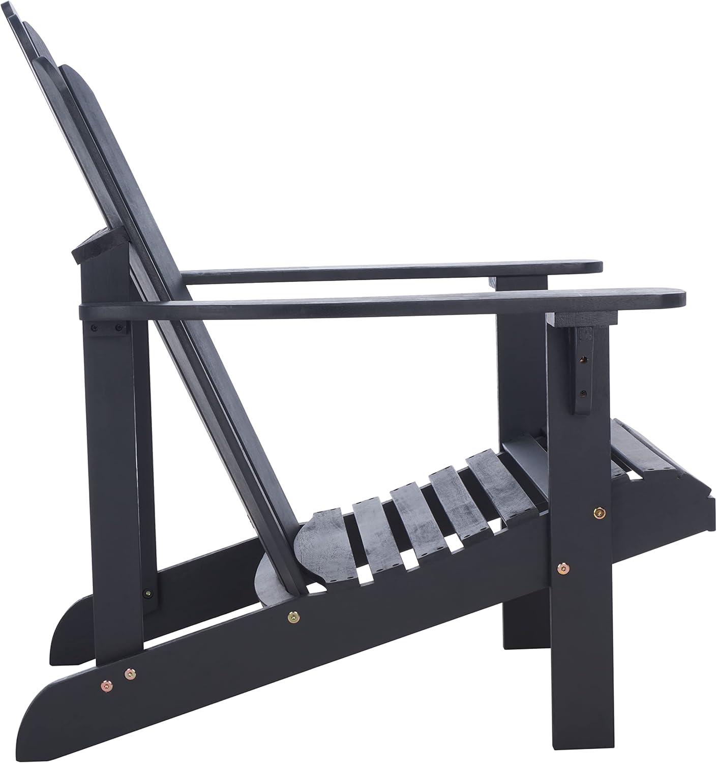 image:imageSafavieh PAT7027A Outdoor Collection Topher Teak Adirondack ChairBlack