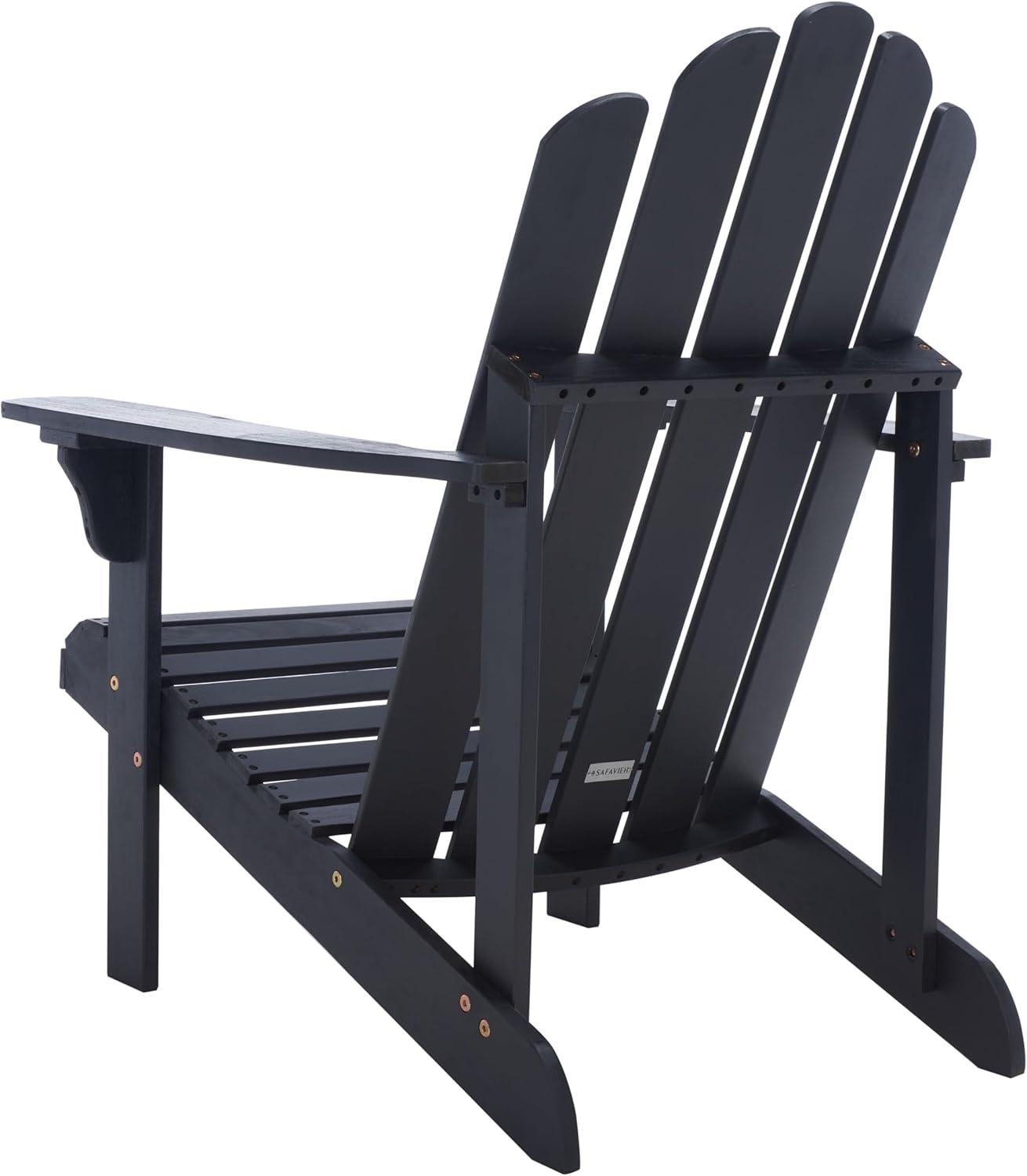 image:imageSafavieh PAT7027A Outdoor Collection Topher Teak Adirondack ChairBlack