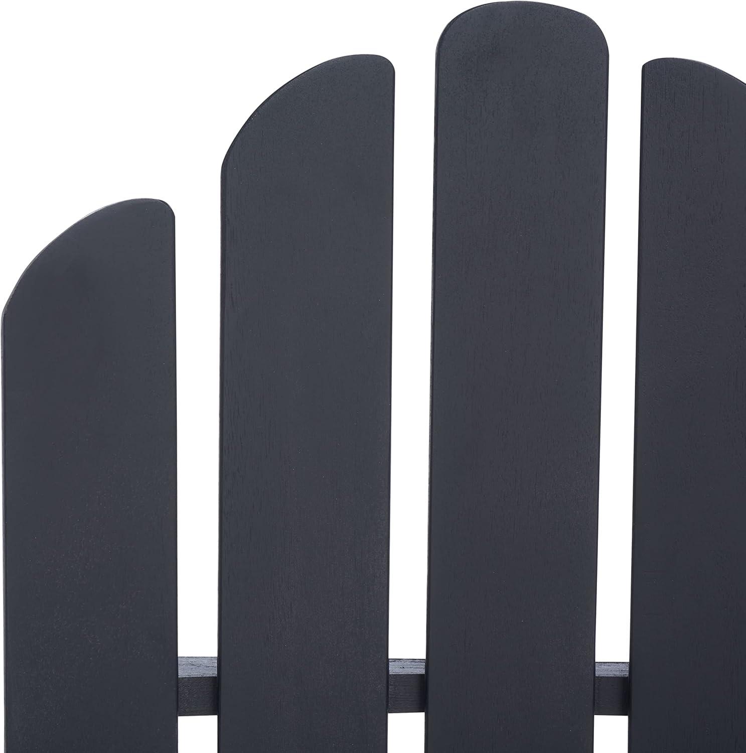image:imageSafavieh PAT7027A Outdoor Collection Topher Teak Adirondack ChairBlack