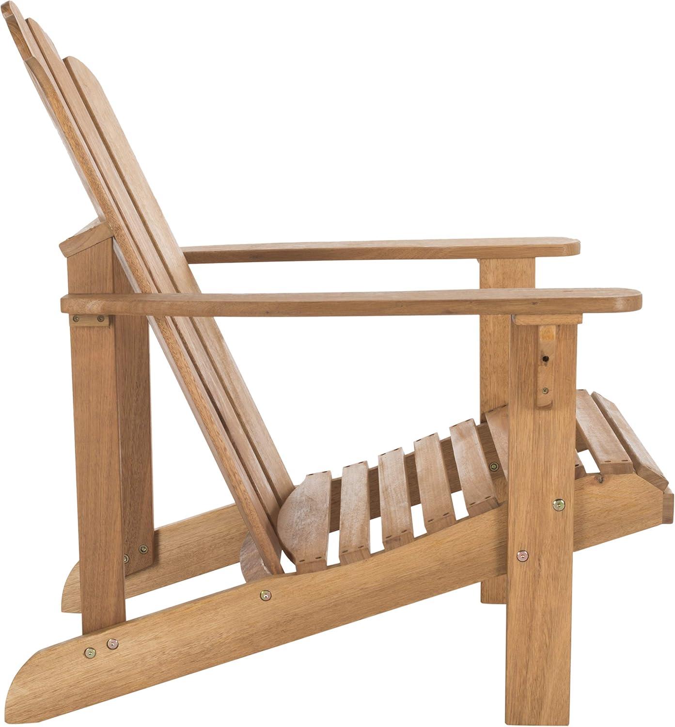 image:imageSafavieh PAT7027A Outdoor Collection Topher Teak Adirondack ChairNatural