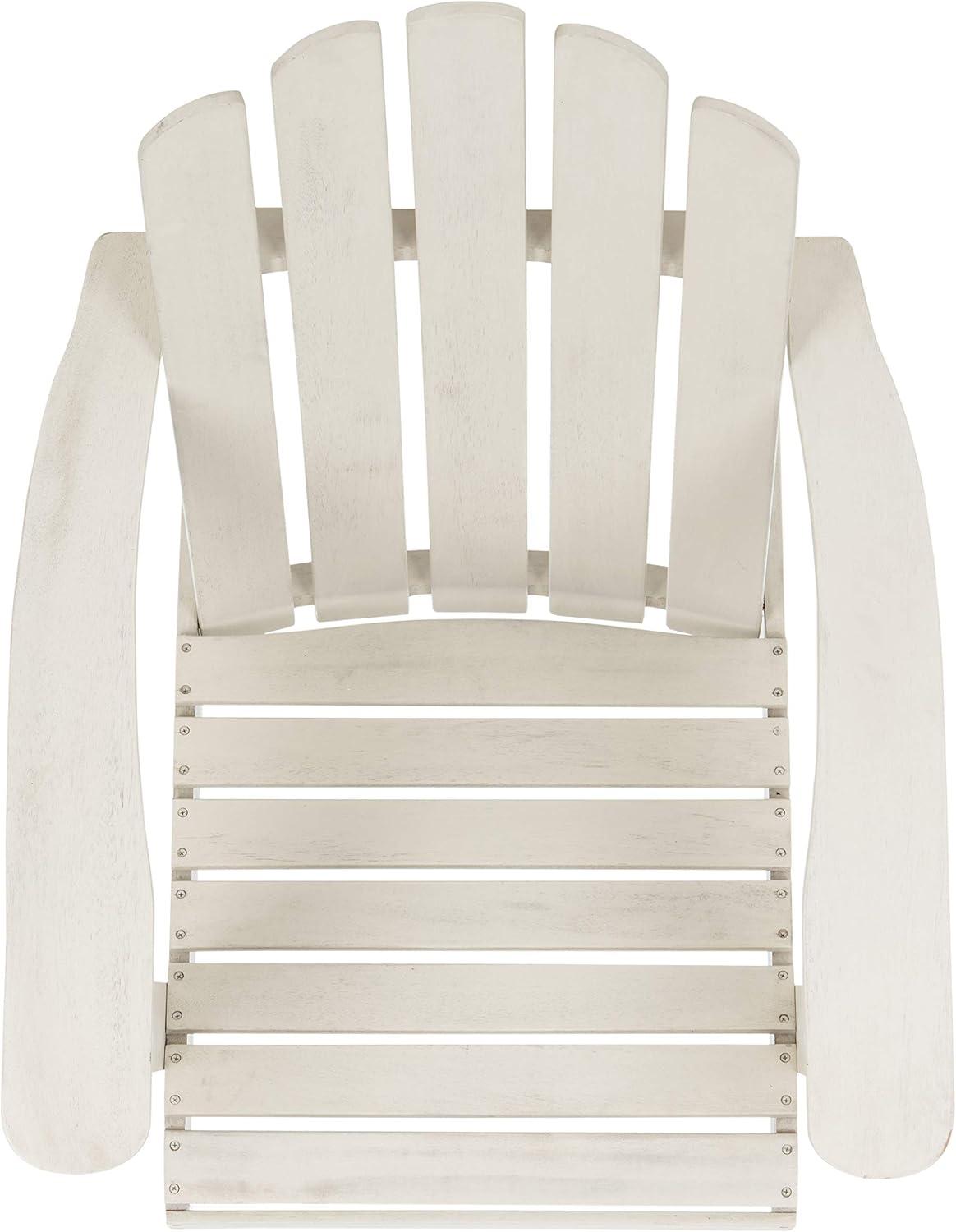 image:imageSafavieh PAT7027A Outdoor Collection Topher Teak Adirondack ChairWhite