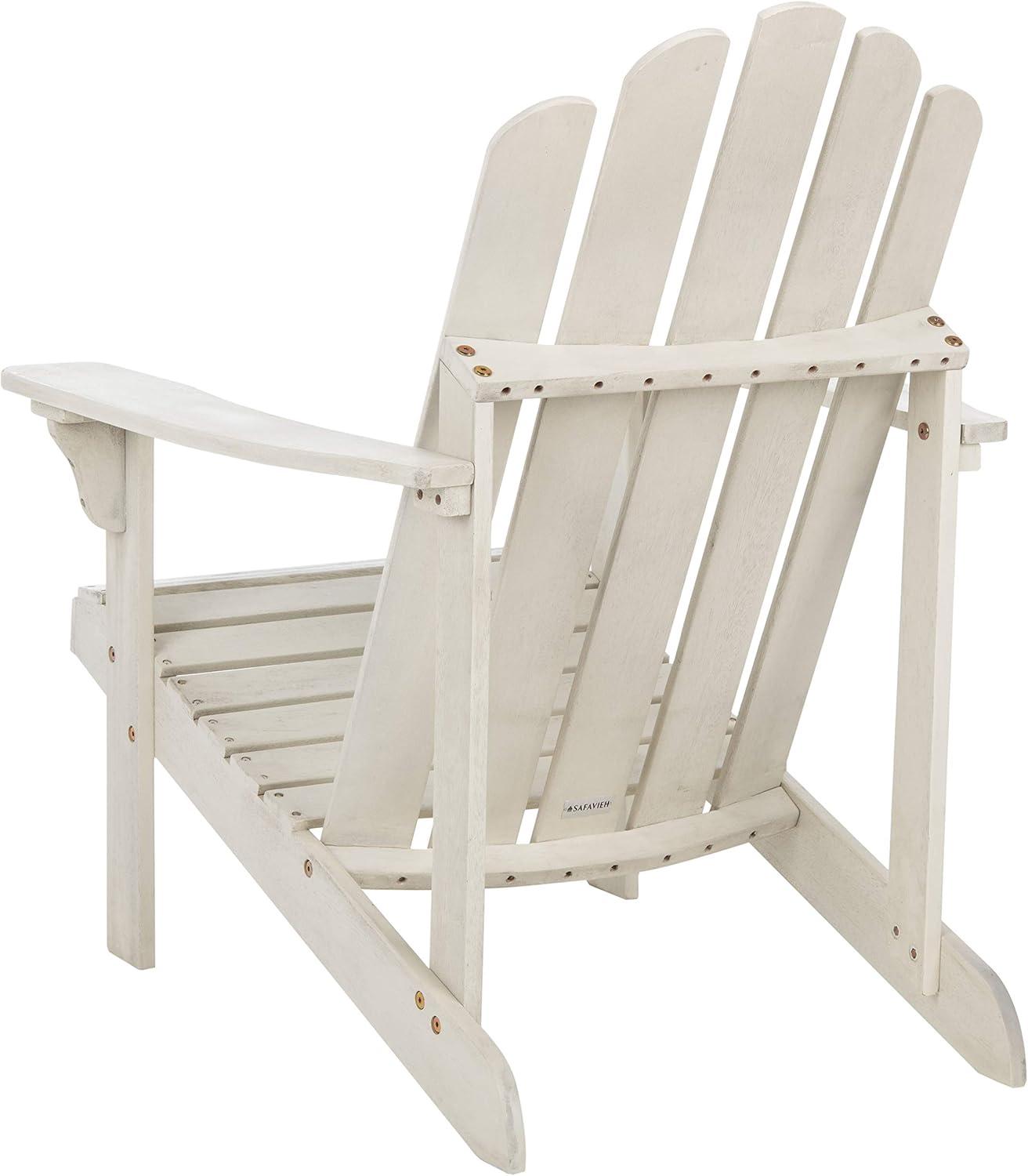 image:imageSafavieh PAT7027A Outdoor Collection Topher Teak Adirondack ChairWhite
