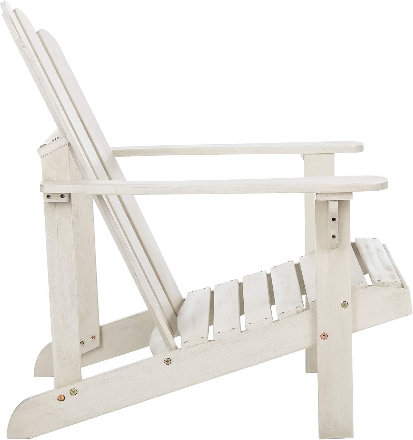 image:imageSafavieh PAT7027A Outdoor Collection Topher Teak Adirondack ChairWhite