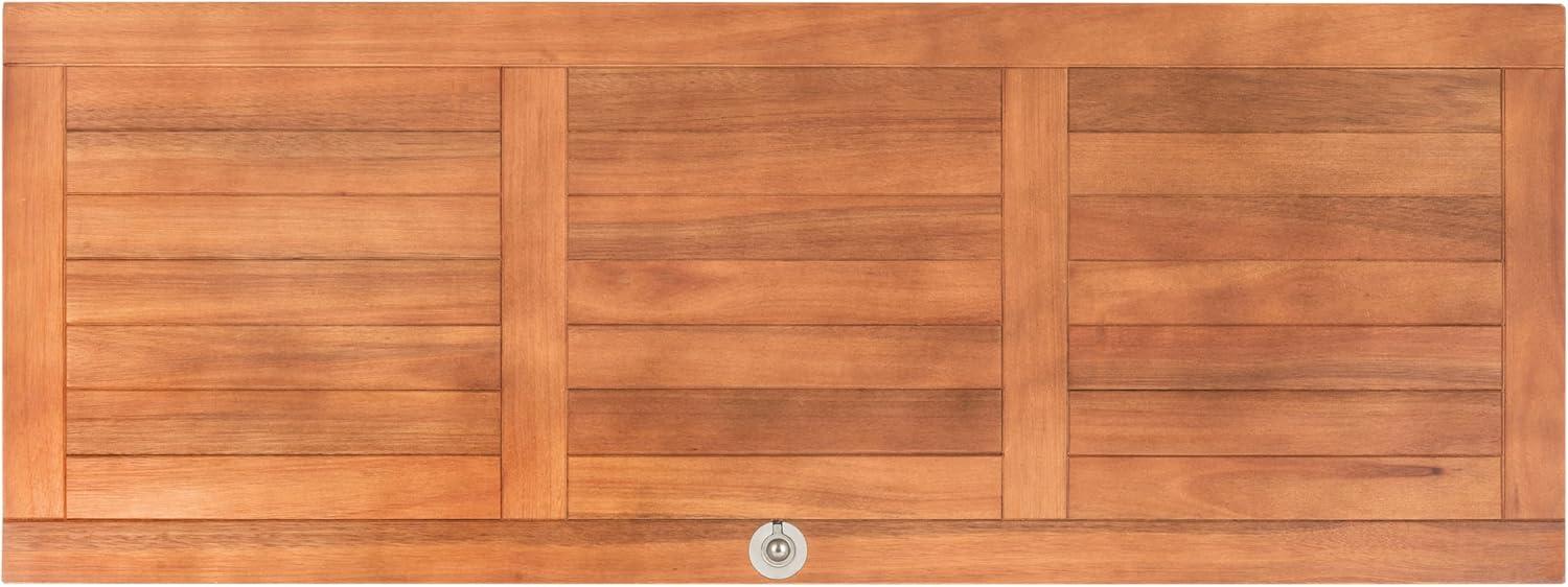 image:imageSafavieh PAT7038A Outdoor Collection Elina Teak 472 Cushion Deck BoxNatural