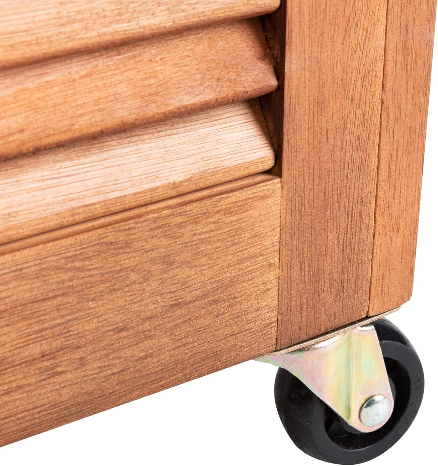 image:imageSafavieh PAT7038A Outdoor Collection Elina Teak 472 Cushion Deck BoxNatural