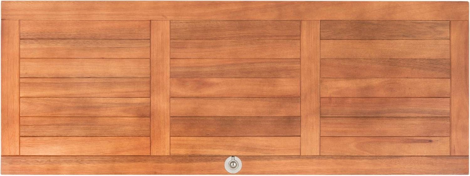 image:imageSafavieh PAT7038A Outdoor Collection Elina Teak 472 Cushion Deck BoxNatural