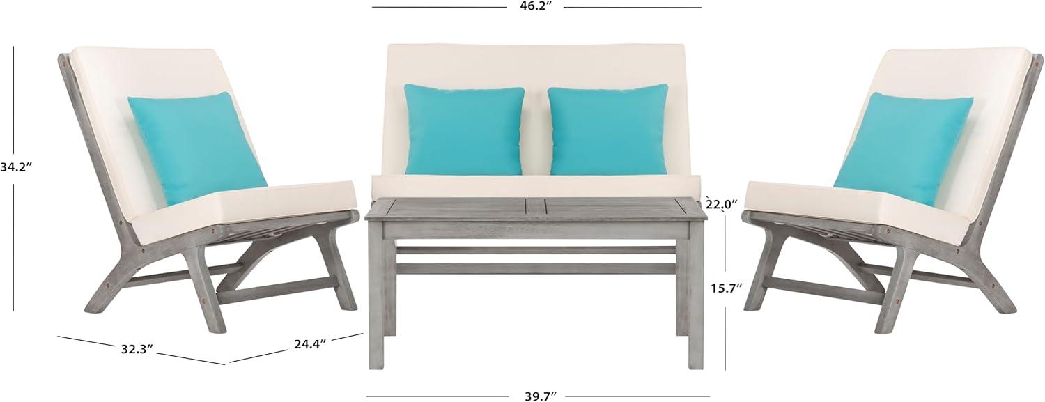 image:imageSafavieh PAT7044A Collection Chaston TeakGreyBeige Soild