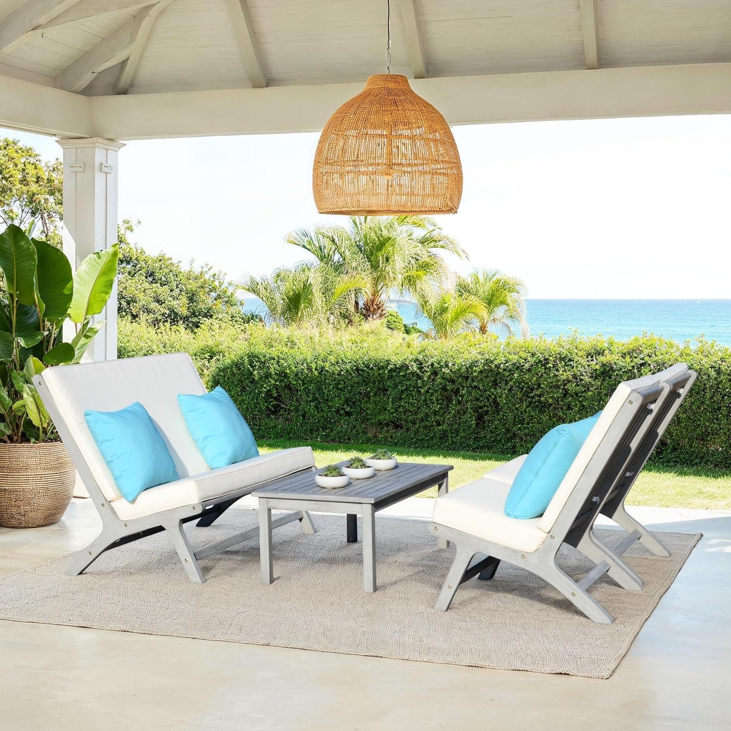 image:imageSafavieh PAT7044A Collection Chaston TeakGreyBeige Soild