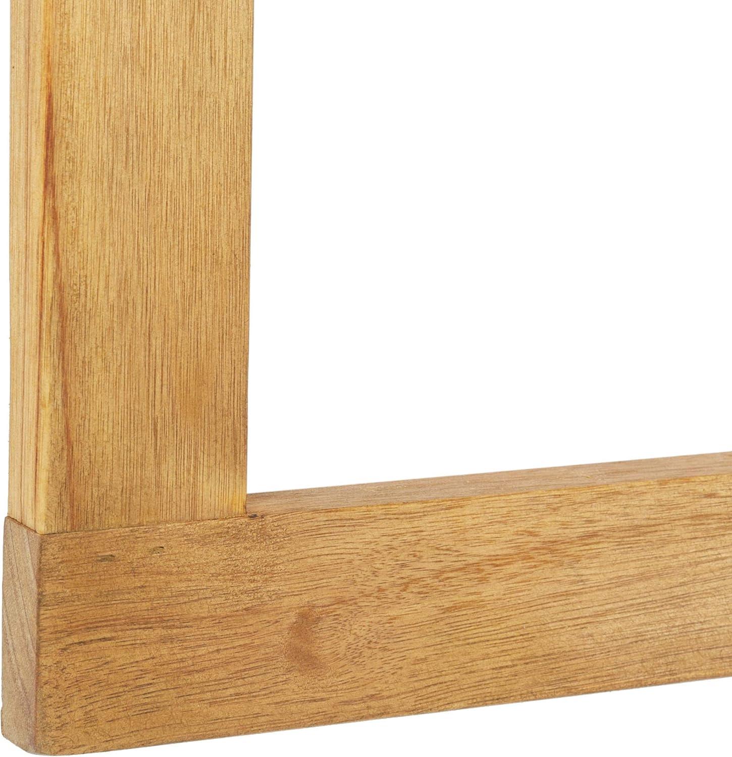 image:imageSafavieh PAT7045A Outdoor Collection Owens Natural teak wood Balcony Hanging Half TableNatural