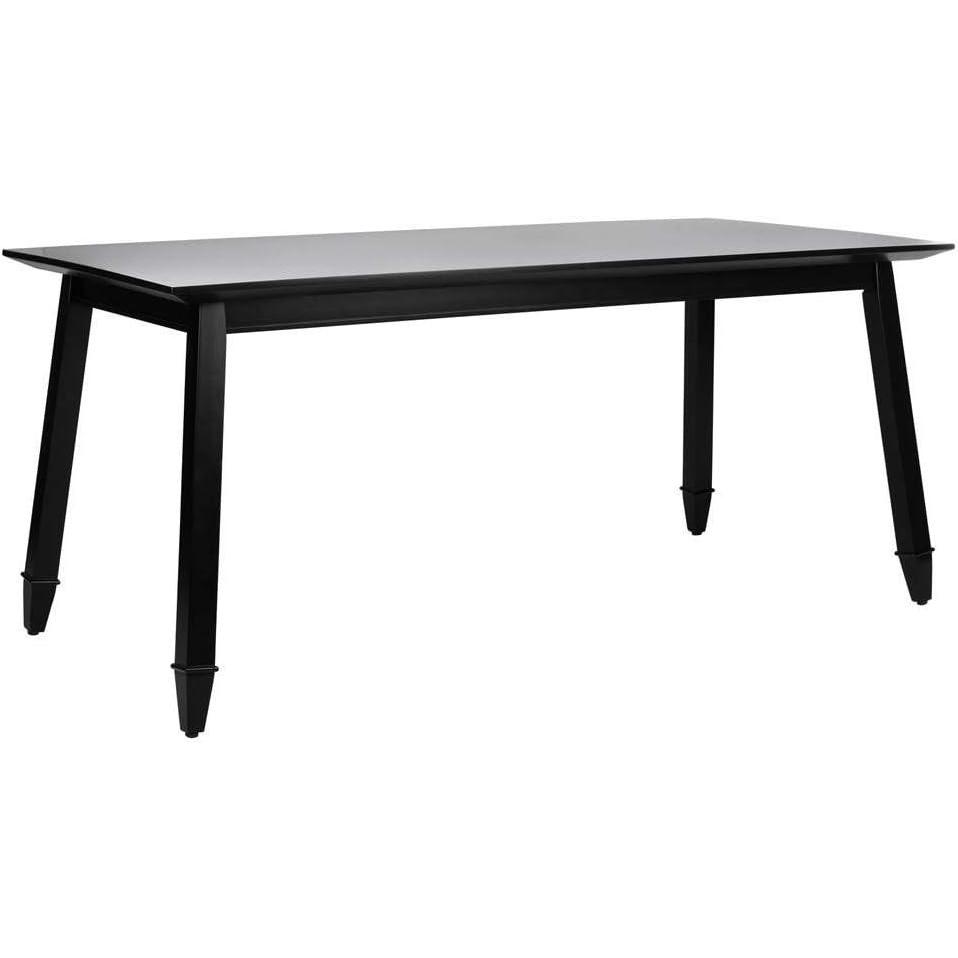 image:imageSAFAVIEH Home Collection Brayson Modern Black Rectangle Dining TableBlack