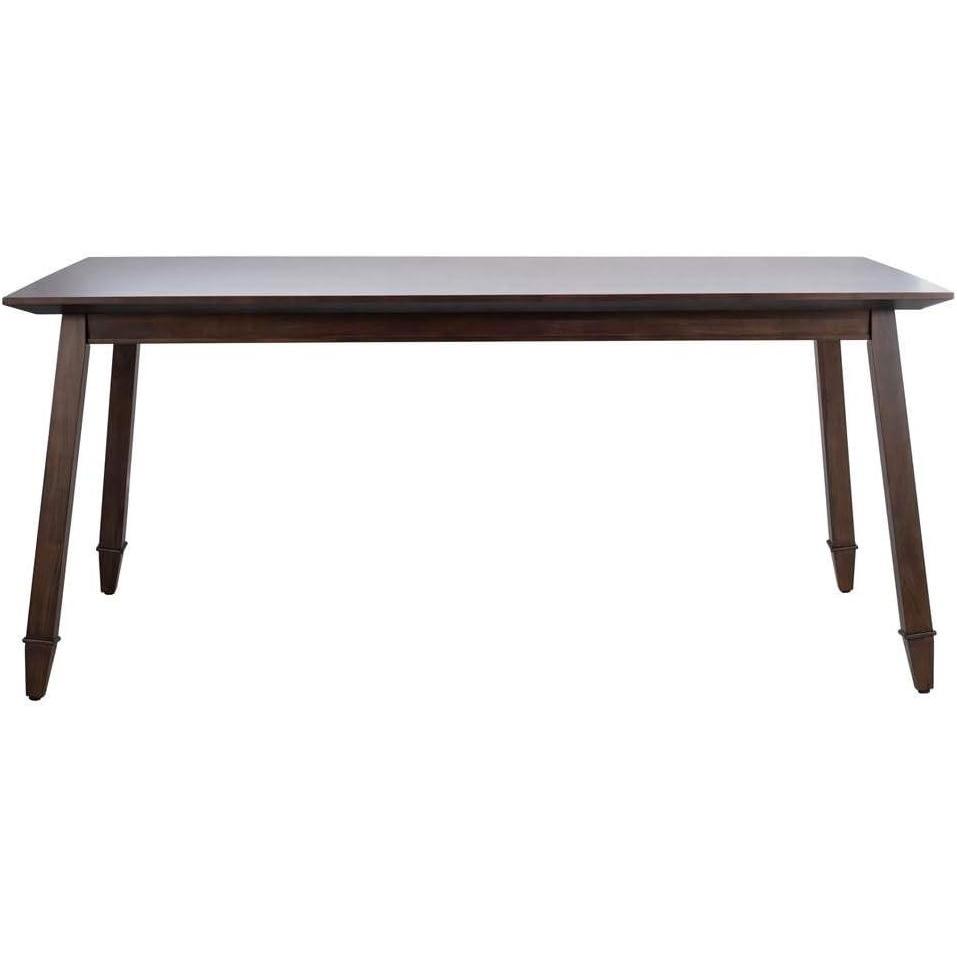 image:imageSAFAVIEH Home Collection Brayson Modern Black Rectangle Dining TableWalnut