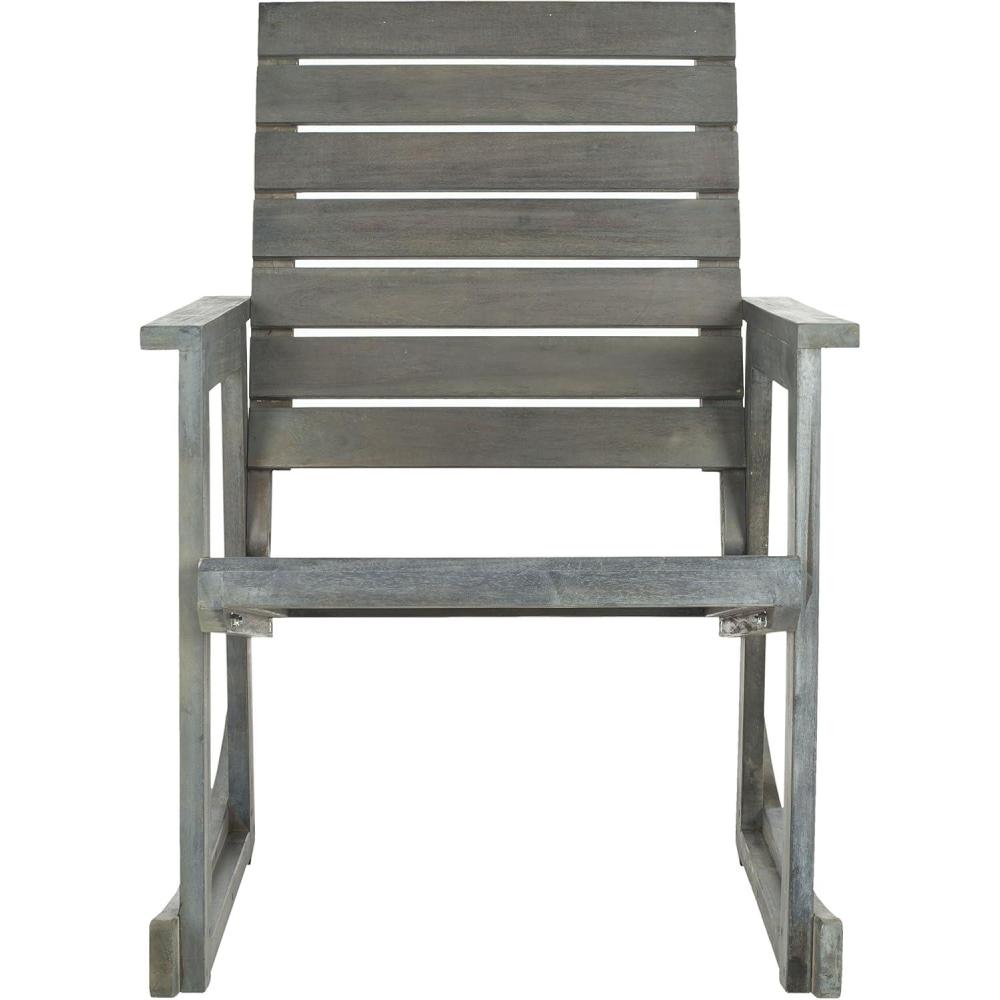 image:imageSAFAVIEH Outdoor Collection Alexei Ash Grey Rocking ChairAsh Grey