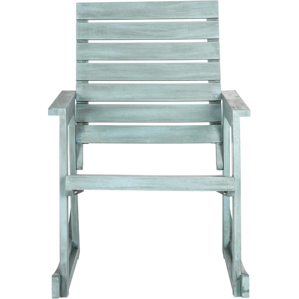 image:imageSAFAVIEH Outdoor Collection Alexei Ash Grey Rocking ChairChinese Blue
