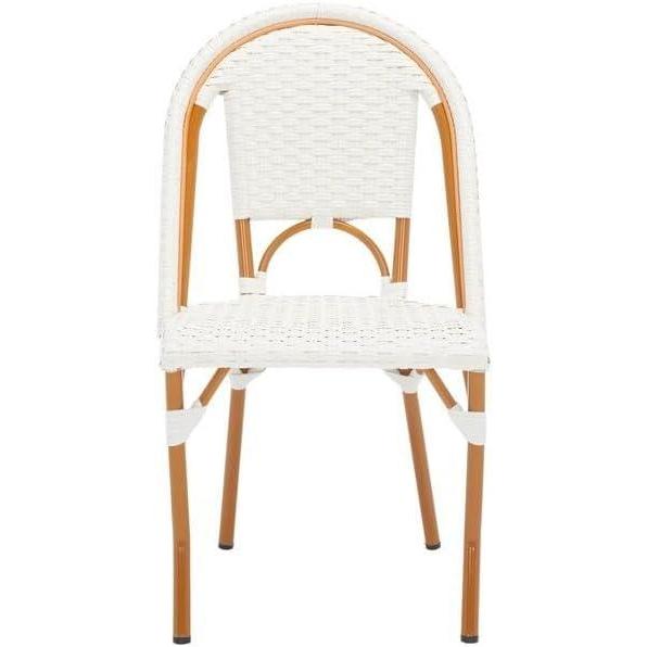 image:imageSAFAVIEH Outdoor Collection California Bistro Navy Side Chair Set of 2 Fully AssembledWhite