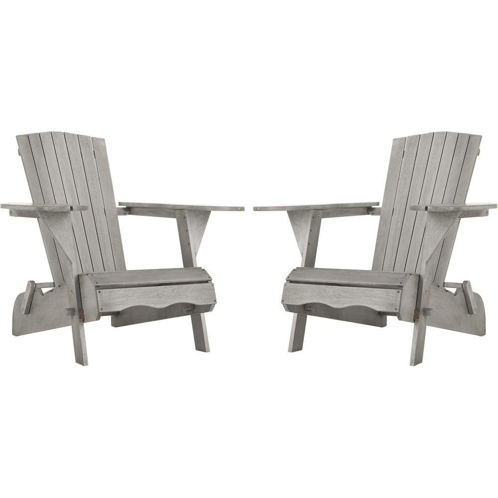 image:imageSAFAVIEH PAT7034ASET2 Outdoor Collection Breetel TeakGrey