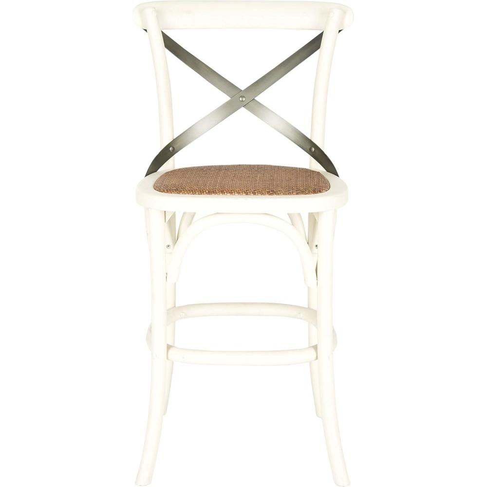 image:imageSafavieh American Homes Collection Eleanor Ivory 307inch Counter StoolAntique White