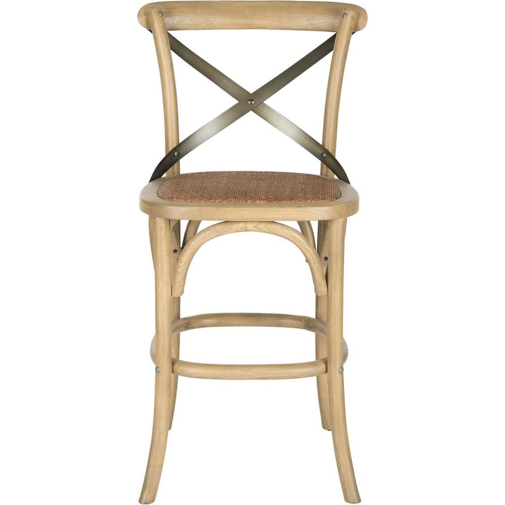 image:imageSafavieh American Homes Collection Eleanor Ivory 307inch Counter Stoolbrown