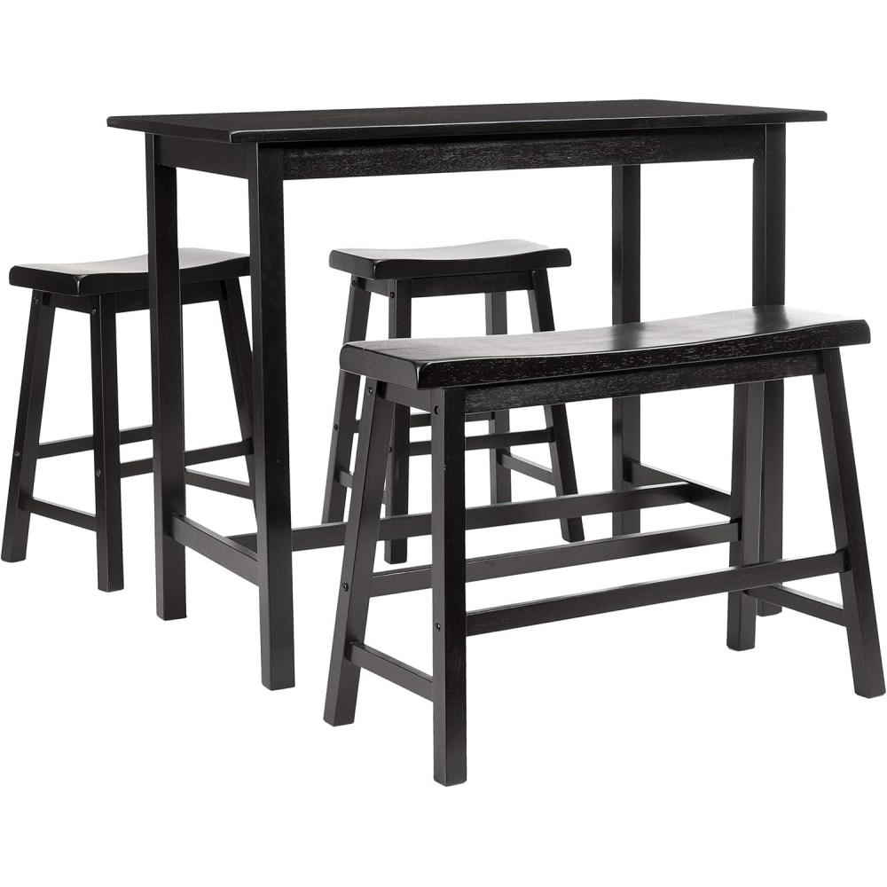 image:imageSafavieh American Homes Collection Galway Dark Espresso Oak 4Piece Pub SetEspresso