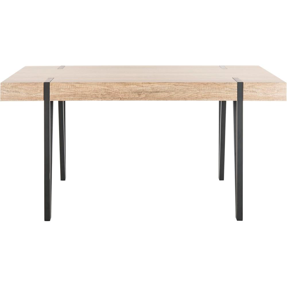 image:imageSafavieh Home Alyssa Rustic Industrial Brown and Black Dining TableMulti  Brown