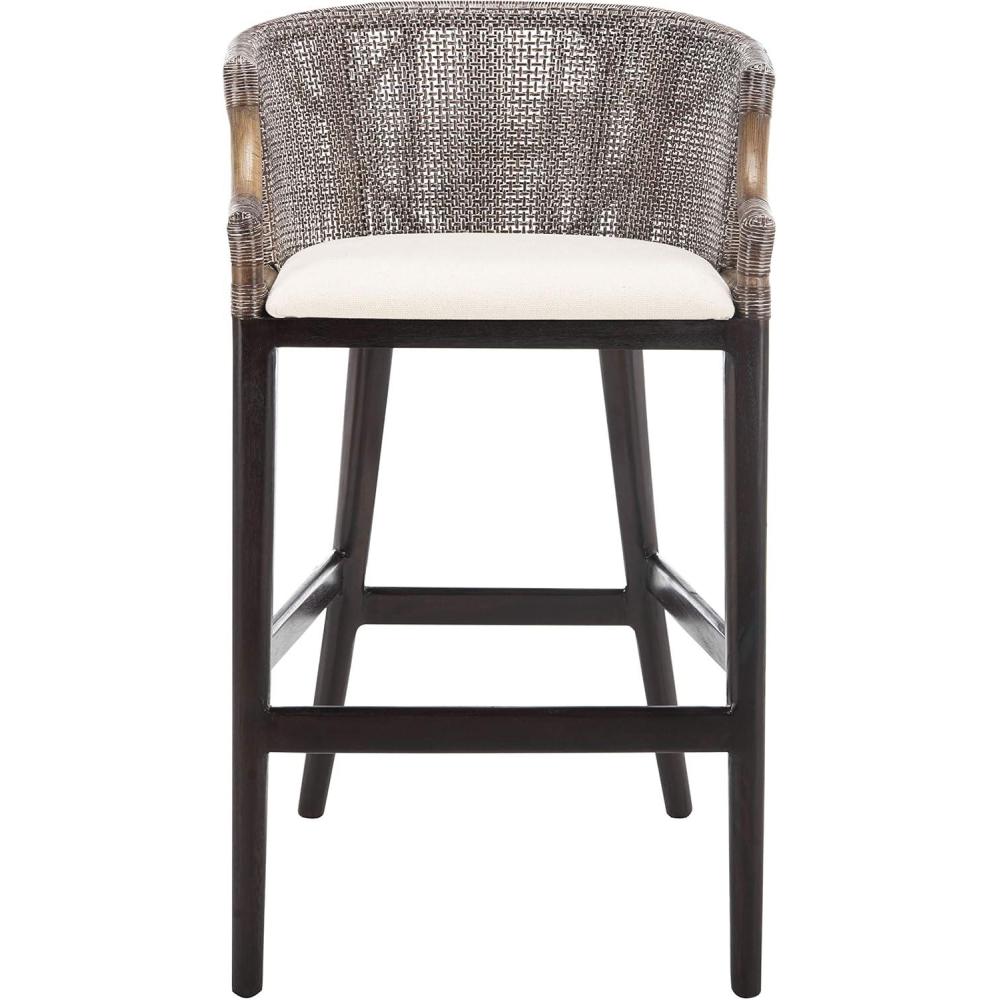 image:imageSafavieh Home Collection Brando Brown 28inch Bar StoolBrownWhite