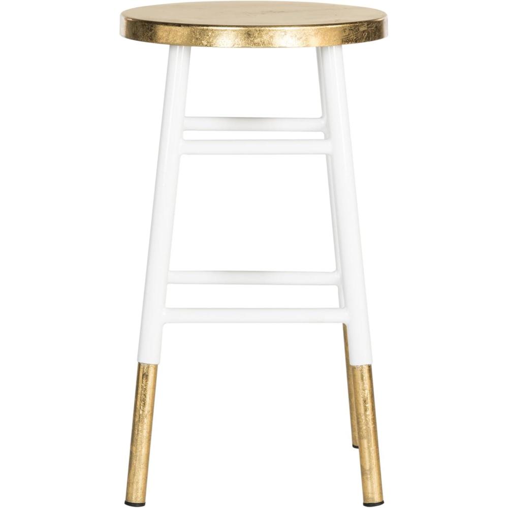 image:imageSafavieh Home Collection Emery Red and Dipped Gold Leaf 24inch Counter StoolWhite Gold