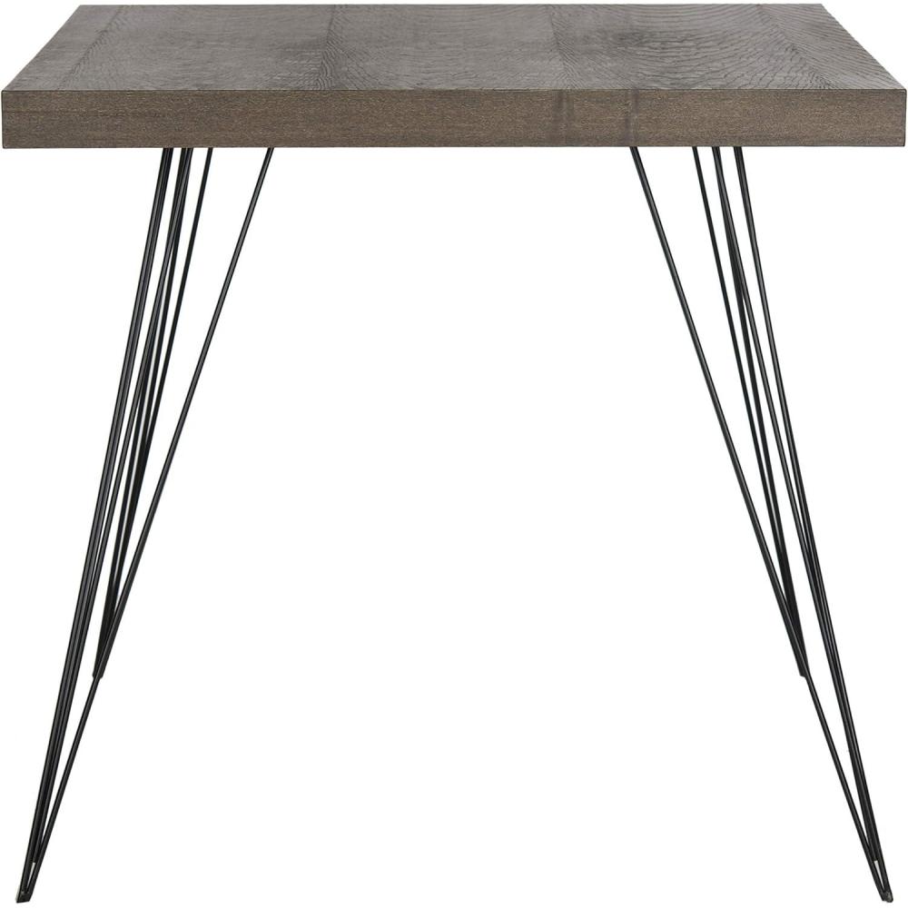image:imageSafavieh Home Collection Wolcott MidCentury Modern White and Black Accent TableDark Brown  Black