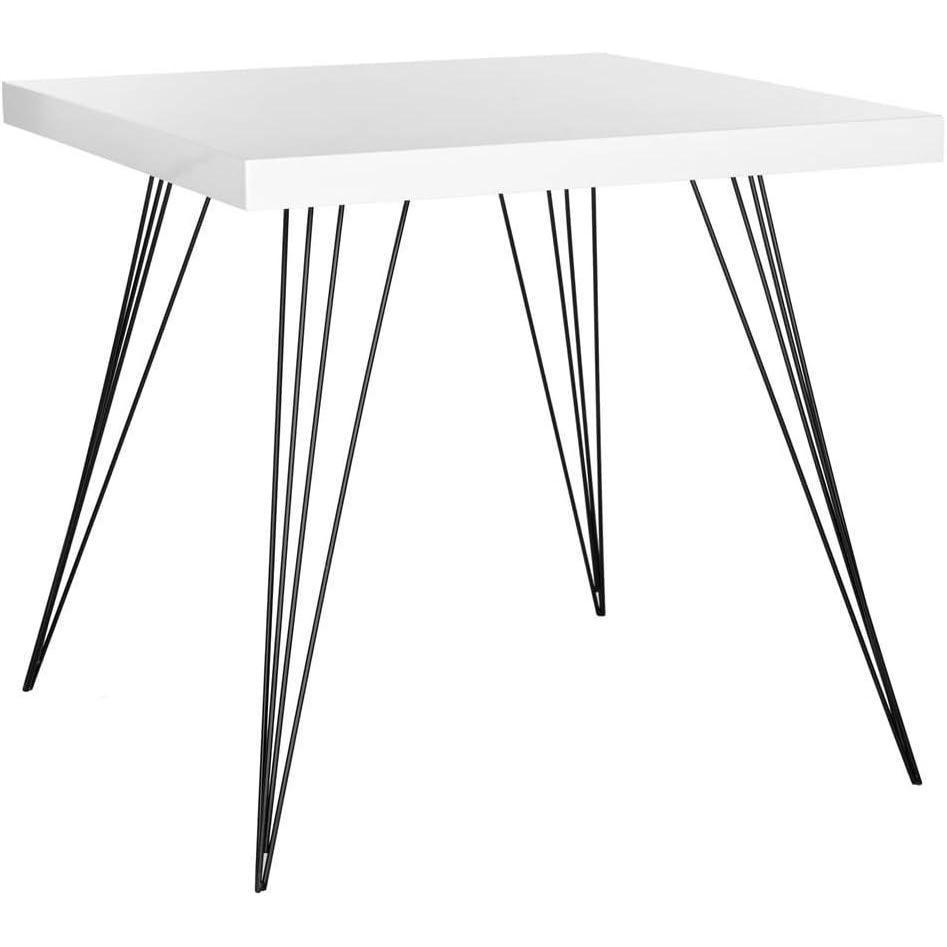 image:imageSafavieh Home Collection Wolcott MidCentury Modern White and Black Accent TableWhite  Black
