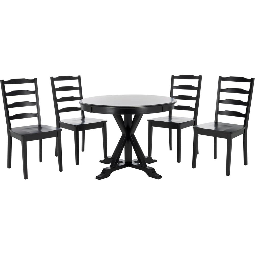 image:imageSafavieh Home Shay White and Natural 5piece Dining SetBlack