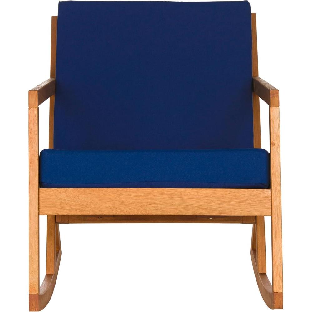 image:imageSafavieh Outdoor Collection Vernon Rocking ChairNatural Navy