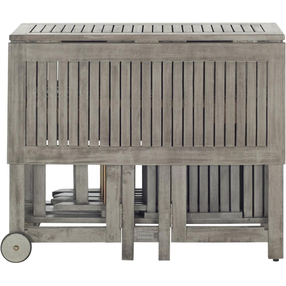 image:imageSafavieh Outdoor Living Collection Arvin 5Piece Dining SetGrey