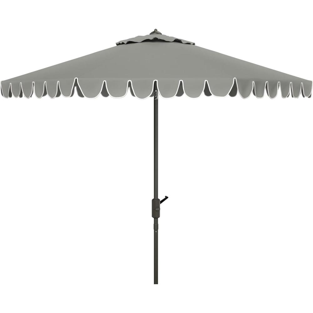 image:imageSafavieh Outdoor Venice 11Foot Round Crank UV Protected UmbrellaGray
