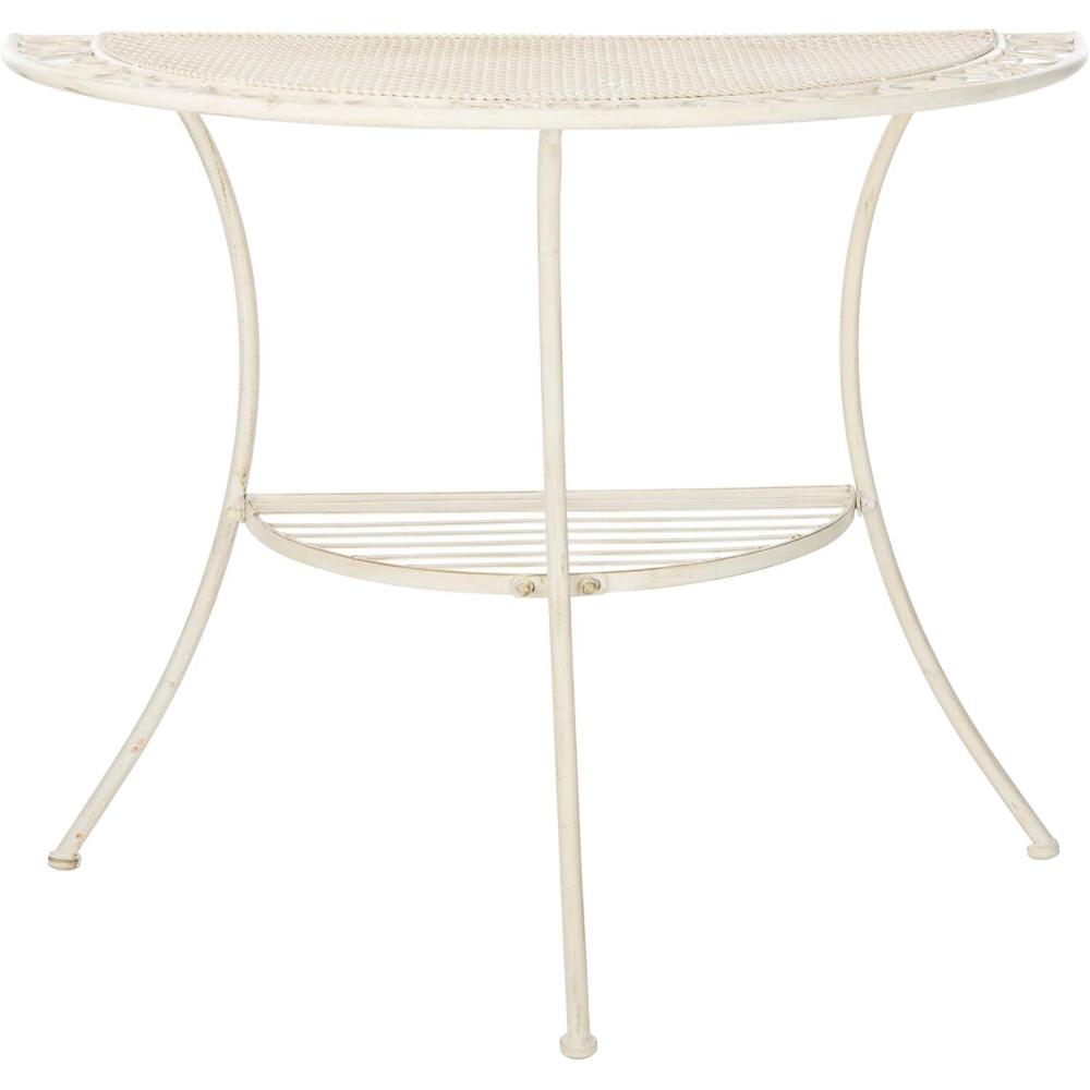 image:imageSafavieh PAT5027A Outdoor Collection Genson Pearl White End TablePearl White