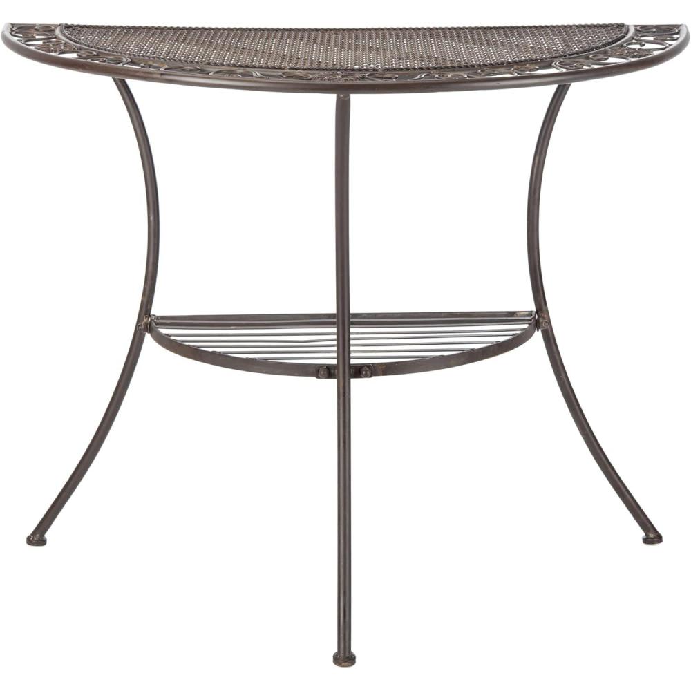 image:imageSafavieh PAT5027A Outdoor Collection Genson Pearl White End TableUnearthed Rust