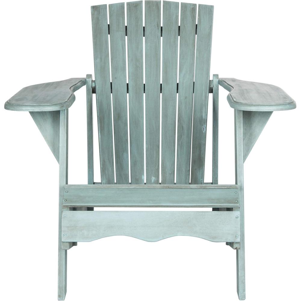 image:imageSafavieh PAT6700G Outdoor Collection Mopani Rustic Brown Side ChairBeach House Blue