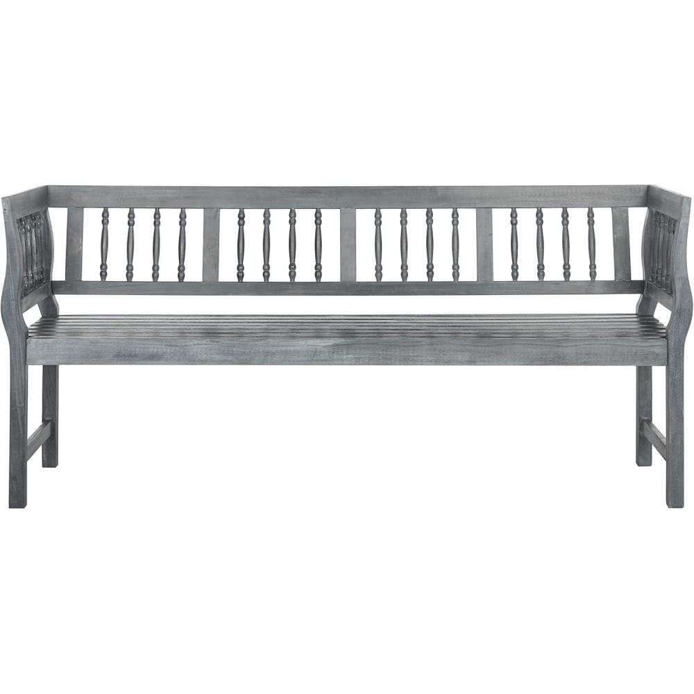 image:imageSafavieh PAT6732A Outdoor Collection Brentwood BenchAsh Grey