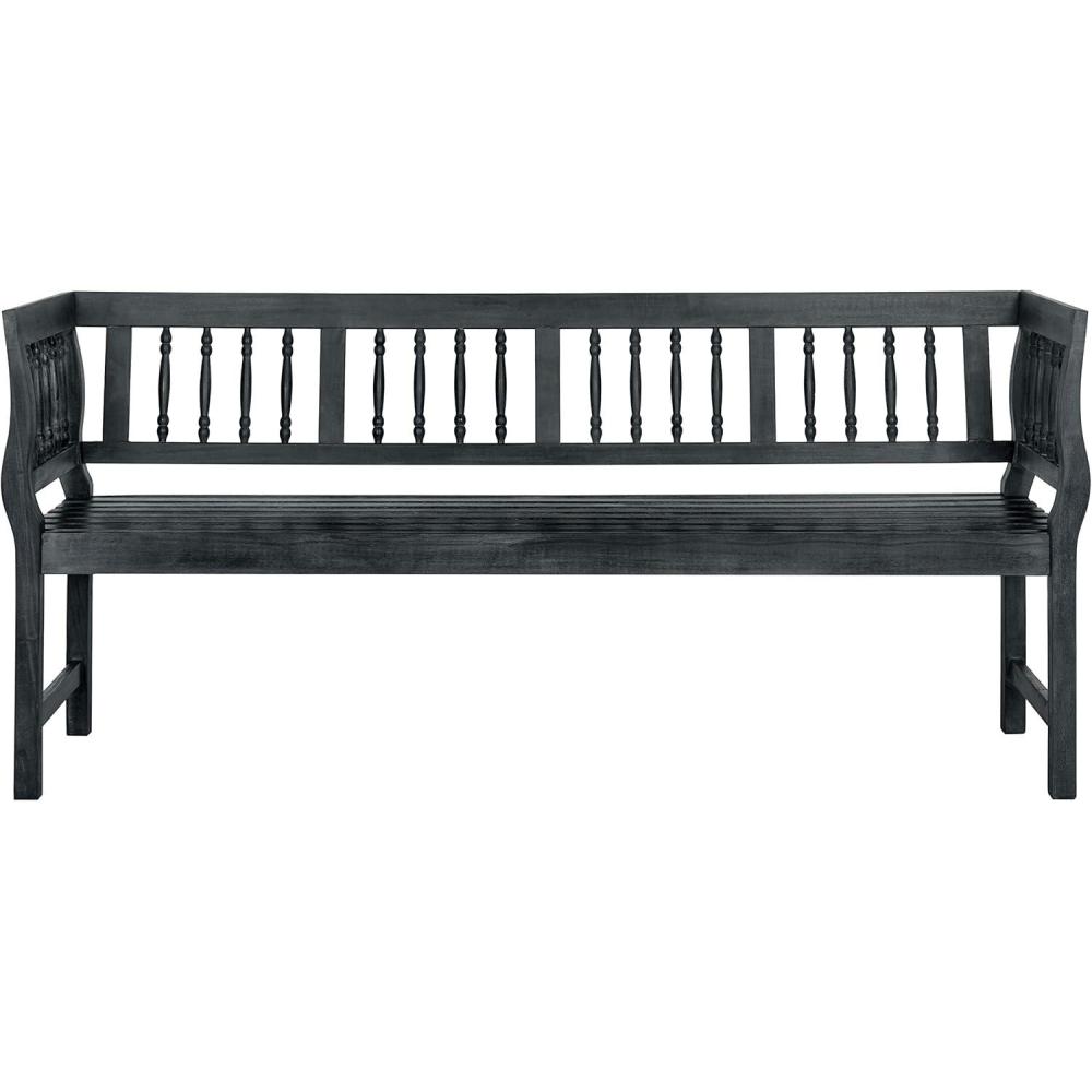 image:imageSafavieh PAT6732A Outdoor Collection Brentwood BenchDark Slate Gray