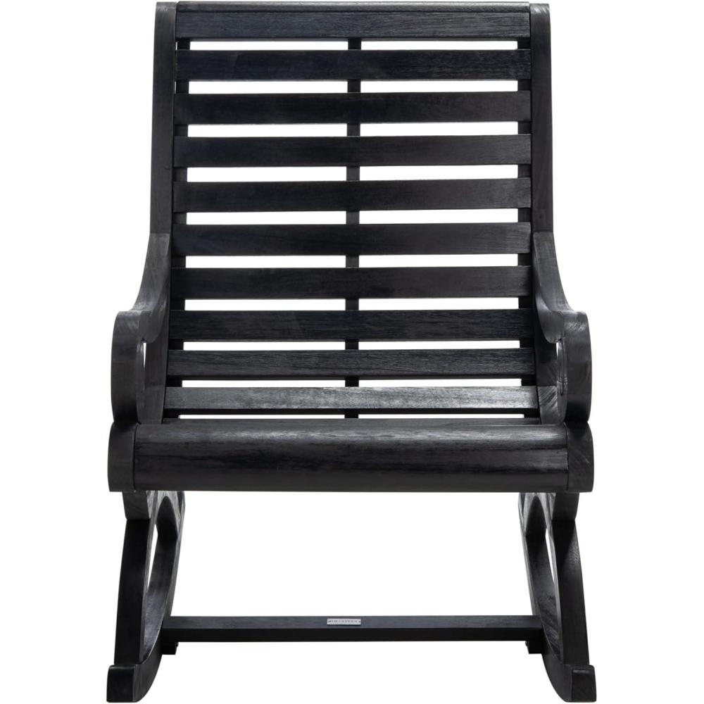 image:imageSafavieh PAT7016A Outdoor Collection Sonora Ash Grey Rocking ChairBlack