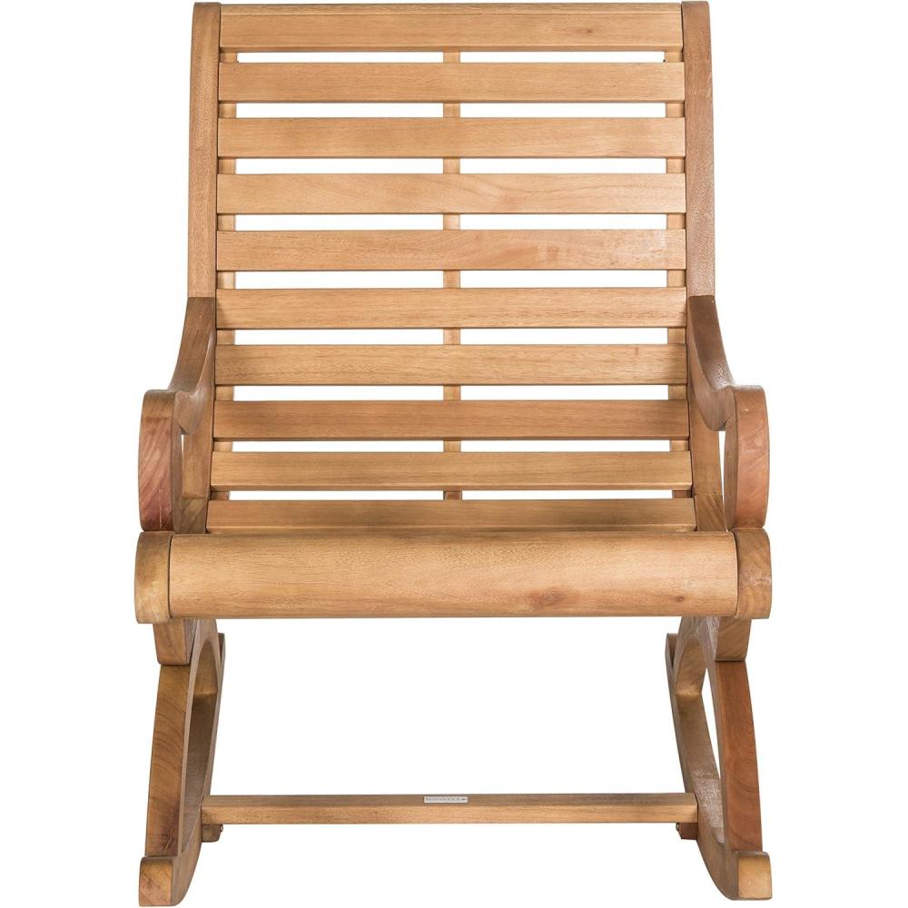 image:imageSafavieh PAT7016A Outdoor Collection Sonora Ash Grey Rocking ChairTeak