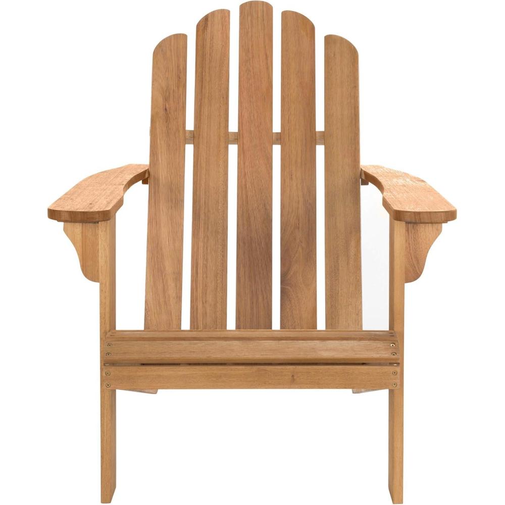 image:imageSafavieh PAT7027A Outdoor Collection Topher Teak Adirondack ChairNatural