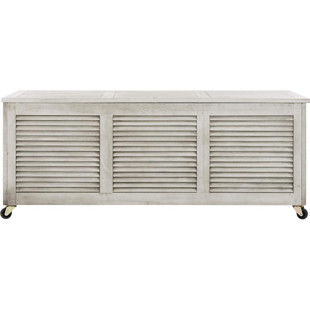 image:imageSafavieh PAT7038A Outdoor Collection Elina Teak 472 Cushion Deck BoxGray