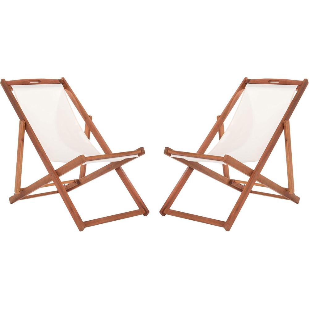 image:imageSafavieh PAT7040A SET2 Outdoor Collection Loren TeakNatural Beige