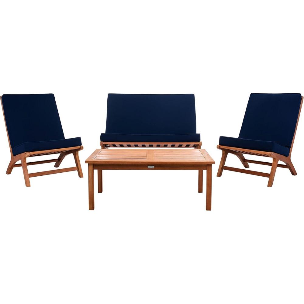 image:imageSafavieh PAT7044A Collection Chaston TeakNaturalNavy
