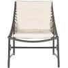 SAFAVIEH 4-Piece Outdoor Collection Berkane Patio Set(Brown / Beige)