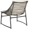 SAFAVIEH 4-Piece Outdoor Collection Berkane Patio Set(Brown / Beige)
