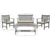 SAFAVIEH 4-Piece Outdoor Collection Burbank Patio Set