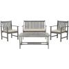 SAFAVIEH 4-Piece Outdoor Collection Burbank Patio Set