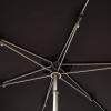 SAFAVIEH 9ft Outdoor Patio Umbrella, Round, Hurst Collection, Navy, Push up, UV Resistant for Deck, Backyard, Poolside (PAT8002C)(Black)